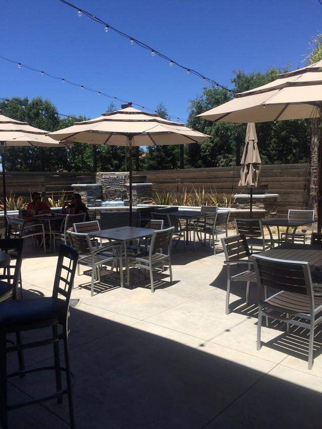 The Point Patio Bar & Bistro’s patio area.